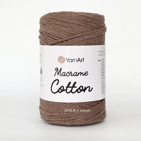 Yarnart Macrame Cotton [attr name="pa_n-color"] [attr name="pa_color"] — пряжа-шнур для макраме і сумок, доступна в магазині Київ, Хорива 1-А