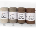 Yarnart Macrame Cotton палітра бежевих відтінків (753, 768, 791, 788) — пряжа-шнур для макраме і сумок, доступна в магазині Київ, Хорива 1-А