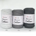 Yarnart Macrame Cotton палітра бежевих відтінків (756, 774, 758) — пряжа-шнур для макраме і сумок, купити в магазині Київ, Хорива 1-А