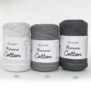 Yarnart Macrame Cotton палітра бежевих відтінків (756, 774, 758) — пряжа-шнур для макраме і сумок, купити в магазині Київ, Хорива 1-А