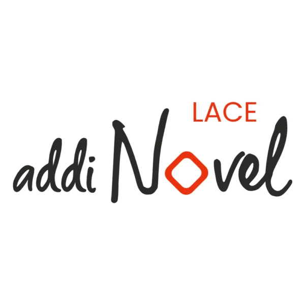 Addi Novel кубічні спиці для в'язання — червона ліска, квадратний профіль із насічками, загострений кінчик