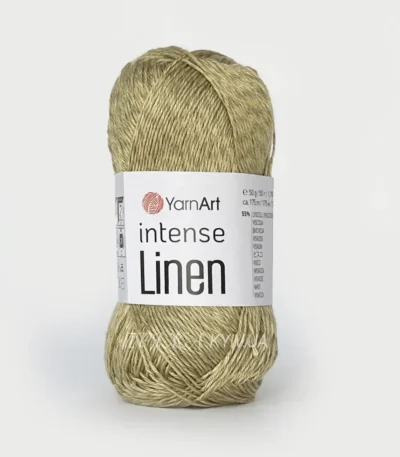 Yarnart Linen Intense 4133 сіро-блакитний — пряжа льон з віскозою, купити Київ