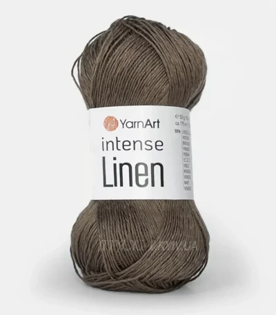 Yarnart Linen Intense 4133 сіро-блакитний — пряжа льон з віскозою, купити Київ