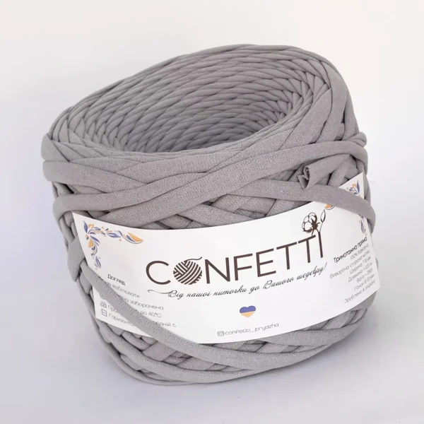 Пряжа Confetti трикотажна 7-9 мм Мишка купити Київ