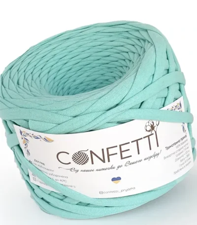 Трикотажна пряжа Confetti 7–9 мм волошковий