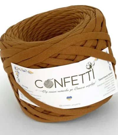 Трикотажна пряжа Confetti 7–9 мм волошковий