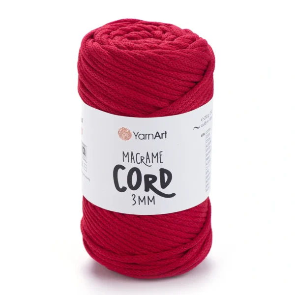 YarnArt Macrame Cord 3мм [attr name="pa_n-color"] [attr name="pa_color"] — міцний бавовняний шнур 3мм для в'язання сумки гачком купити в Магазин пряжі Київ, Хорива 1 А