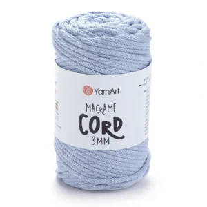 YarnArt Macrame Cord 3мм 723 срібло на чорній основі — міцний бавовняний шнур 3мм для в'язання сумки гачком купити в Магазин пряжі Київ, Хорива 1 А