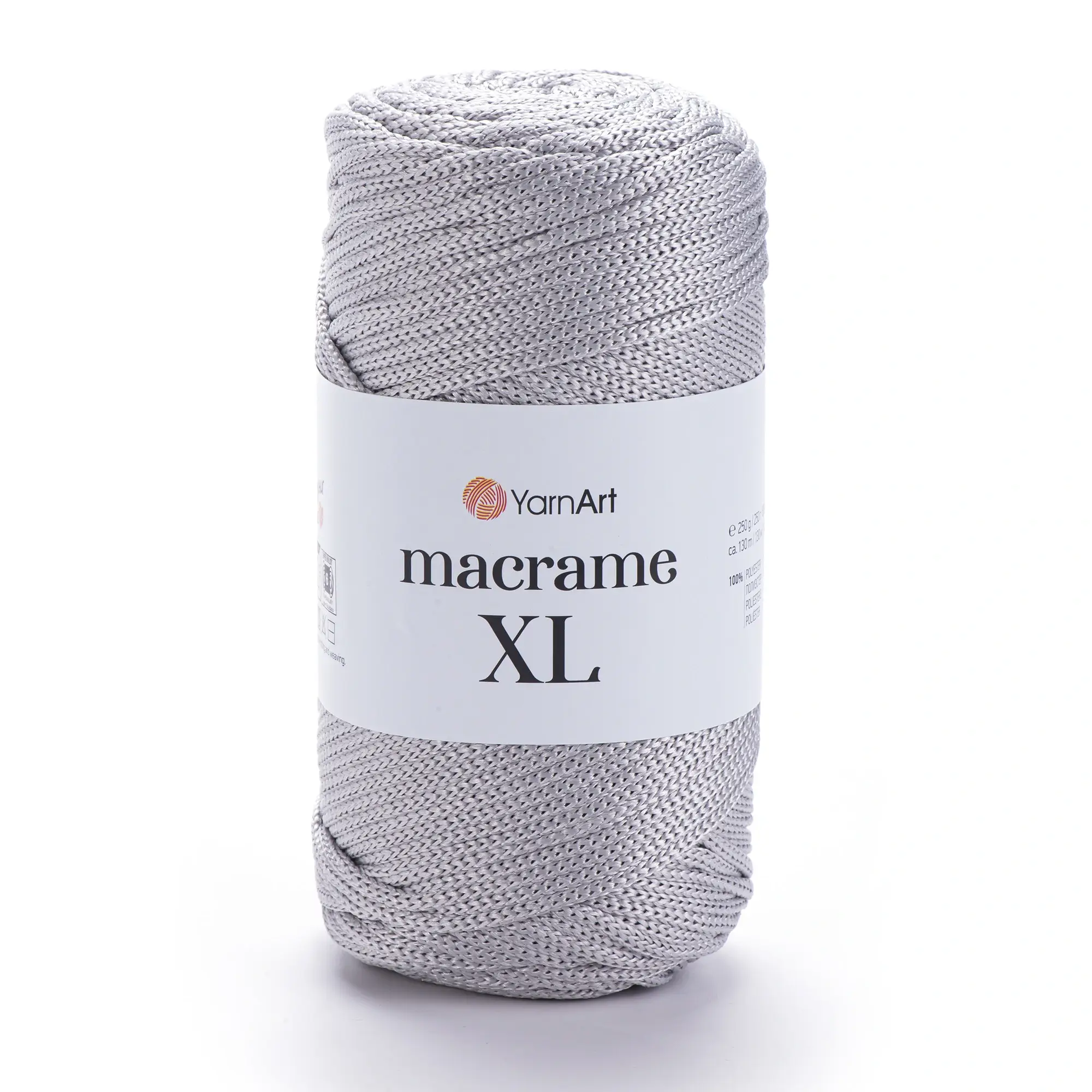 YARNART_MACRAME_XL-149 Yarnart Macrame XL 149 світло-сірий шнур макраме 3 мм 100% поліестер купити Київ