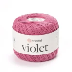 Yarnart Violet 0075 цикламен 100% мерсеризована бавовна 282 м/50г