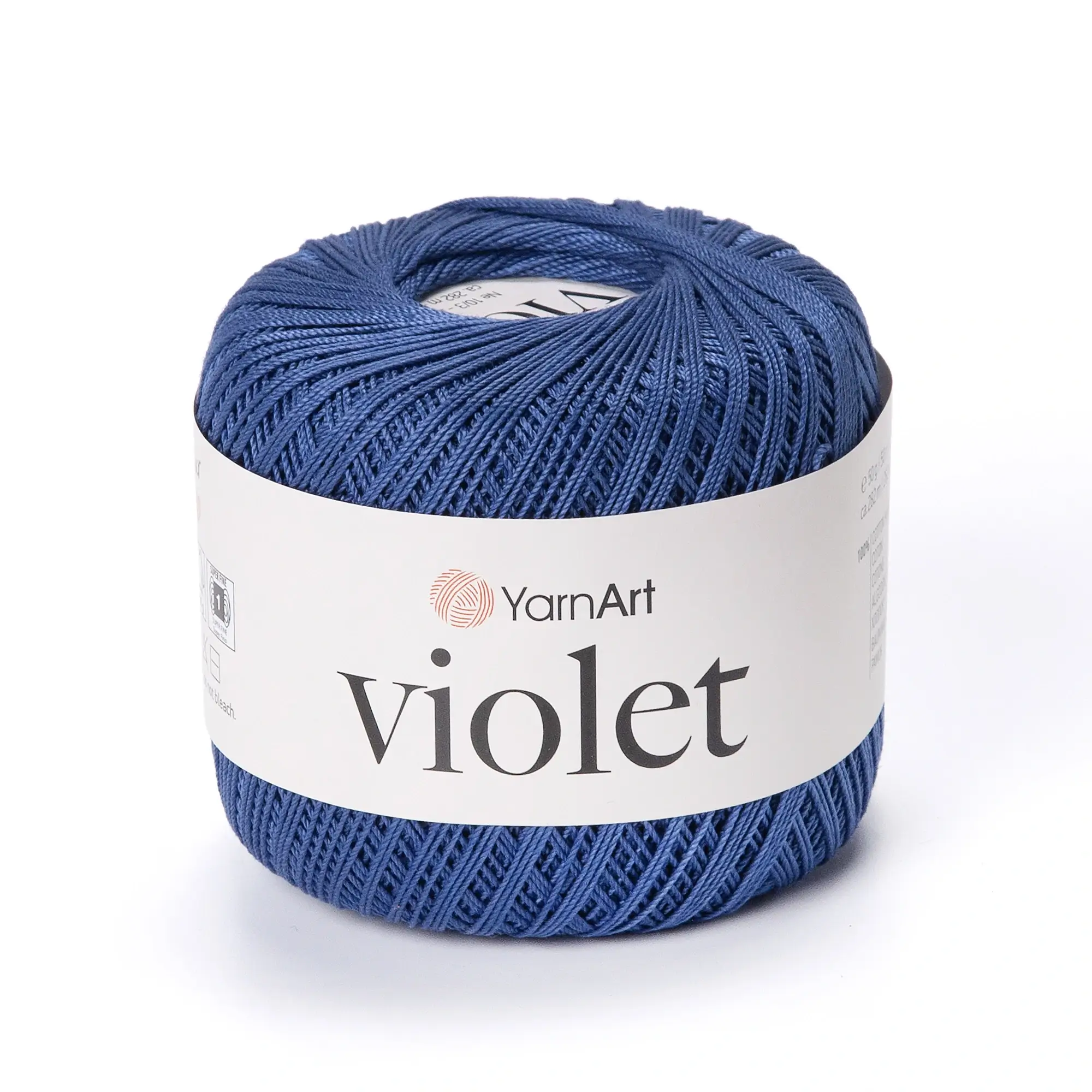 YARNART_VIOLET_0154 Yarnart Violet 0154 джинсовий 100% мерсеризована бавовна 282 м/50г