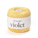 Yarnart Violet 4653 ніжно-жовтий 100% мерсеризована бавовна 282 м/50г