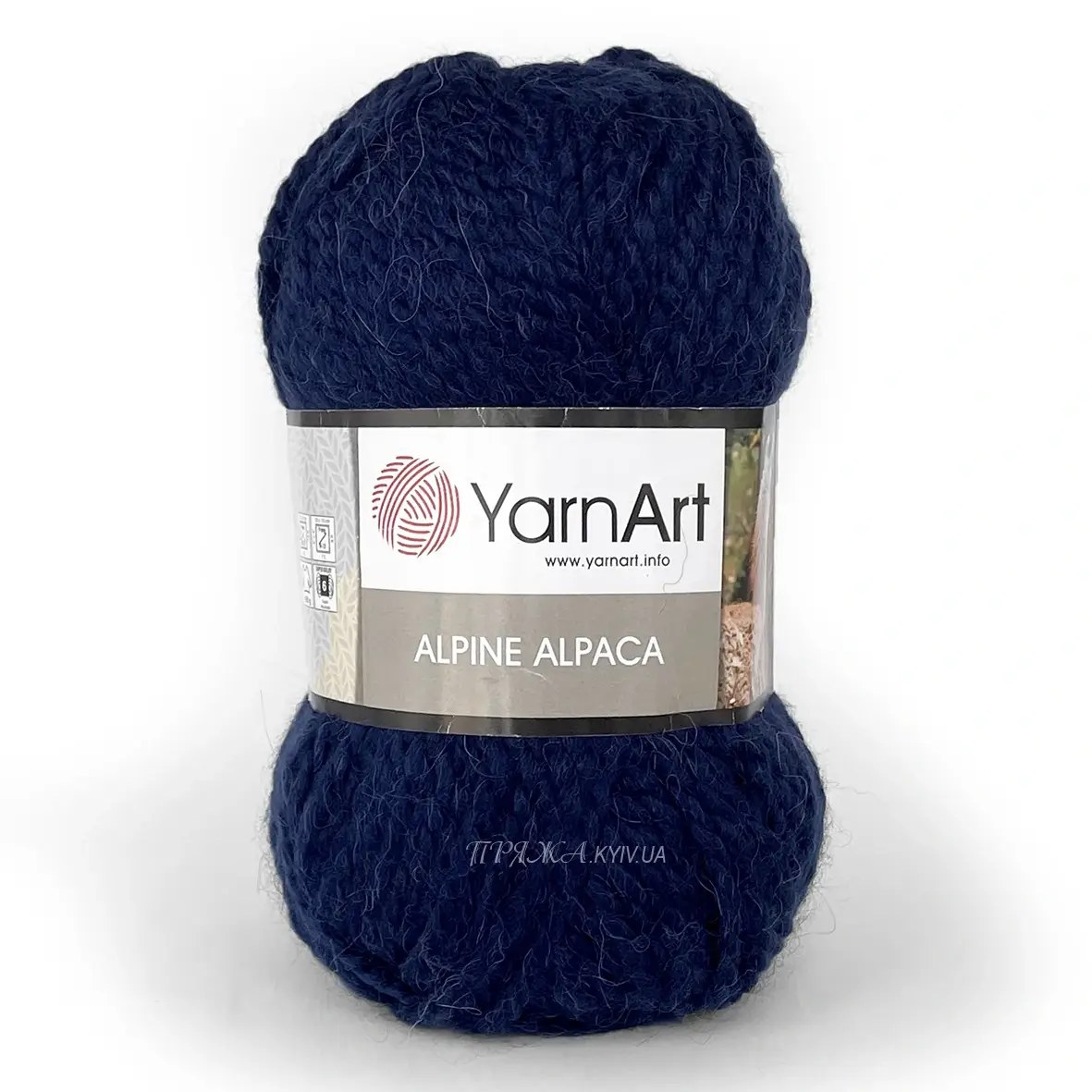 Yarnart_alpine_alpaca_437 yarnart alpine alpaca 437 синій товста пряжа для в'язання з альпакою