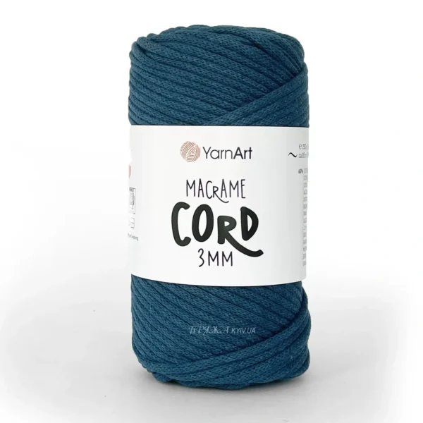 YarnArt Macrame Cord 3мм [attr name="pa_n-color"] [attr name="pa_color"] — міцний бавовняний шнур 3мм для в'язання сумки гачком купити в Магазин пряжі Київ, Хорива 1 А
