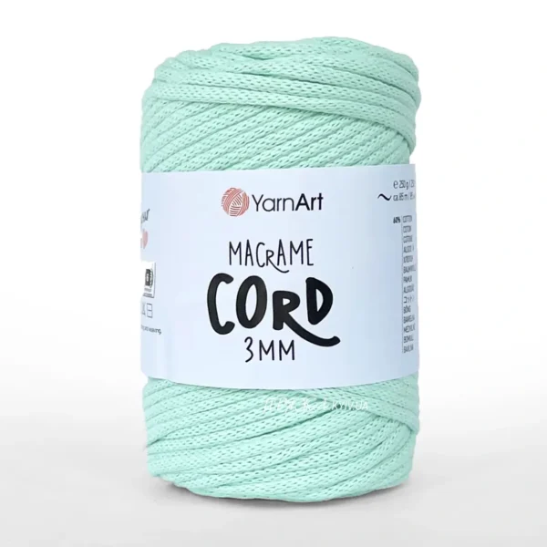 YarnArt Macrame Cord 3мм [attr name="pa_n-color"] [attr name="pa_color"] — міцний бавовняний шнур 3мм для в'язання сумки гачком купити в Магазин пряжі Київ, Хорива 1 А