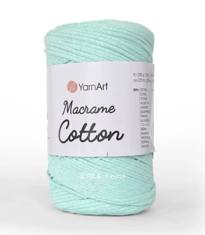 Yarnart Macrame Cotton 784 синій — пряжа-шнур для макраме і сумок, доступна в магазині Київ, Хорива 1-А