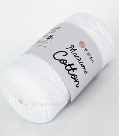 Yarnart Macrame Cotton 784 синій — пряжа-шнур для макраме і сумок, доступна в магазині Київ, Хорива 1-А