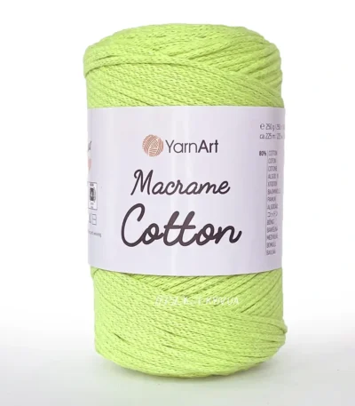 Yarnart Macrame Cotton 784 синій — пряжа-шнур для макраме і сумок, доступна в магазині Київ, Хорива 1-А