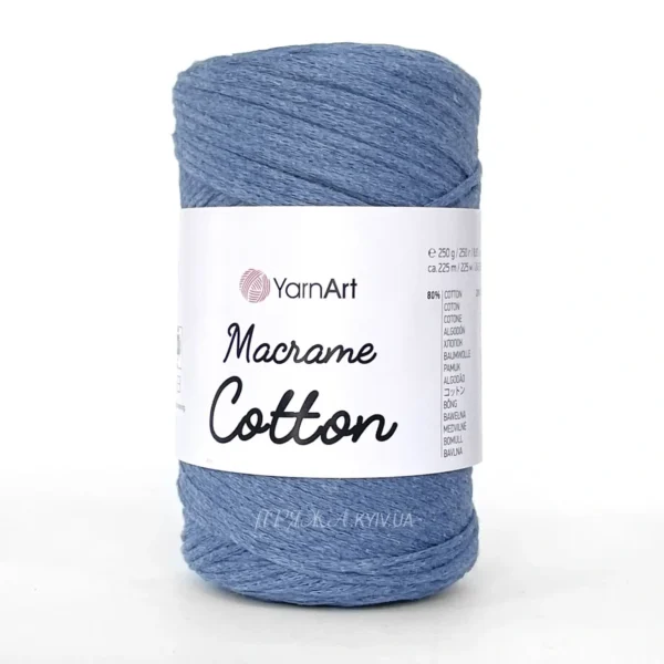 Yarnart Macrame Cotton [attr name="pa_n-color"] [attr name="pa_color"] — пряжа-шнур для макраме і сумок, доступна в магазині Київ, Хорива 1-А