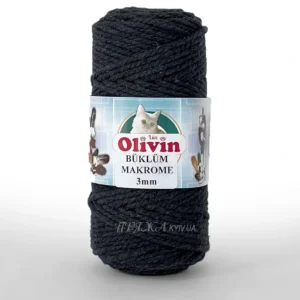 Кручений шнур макраме 3мм бірюза Olivin Makrome 3 мм 763 100% бавовна 105м /250г Туреччина