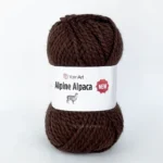 yarnart alpine alpaca 1431 шоколад товста пряжа з альпакою 20%