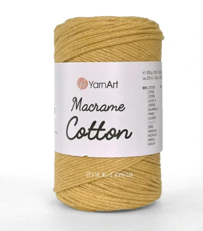 Yarnart Macrame Cotton 100 червоний — пряжа-шнур для макраме і сумок, доступна в магазині Київ, Хорива 1-А