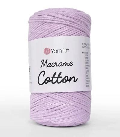 Yarnart Macrame Cotton 784 синій — пряжа-шнур для макраме і сумок, доступна в магазині Київ, Хорива 1-А