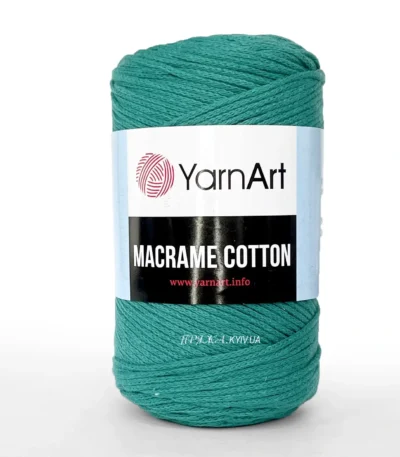Yarnart Macrame Cotton 784 синій — пряжа-шнур для макраме і сумок, доступна в магазині Київ, Хорива 1-А
