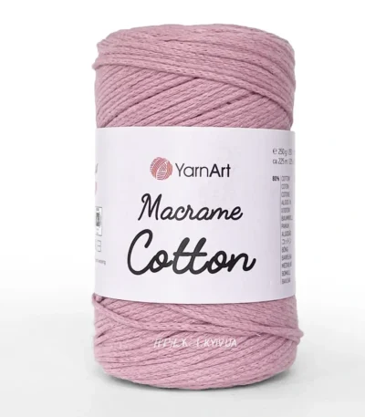 Yarnart Macrame Cotton 100 червоний — пряжа-шнур для макраме і сумок, доступна в магазині Київ, Хорива 1-А