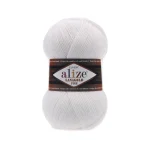 Alize Lanagold Fine 56 червоний — моток 100г, напіввовна