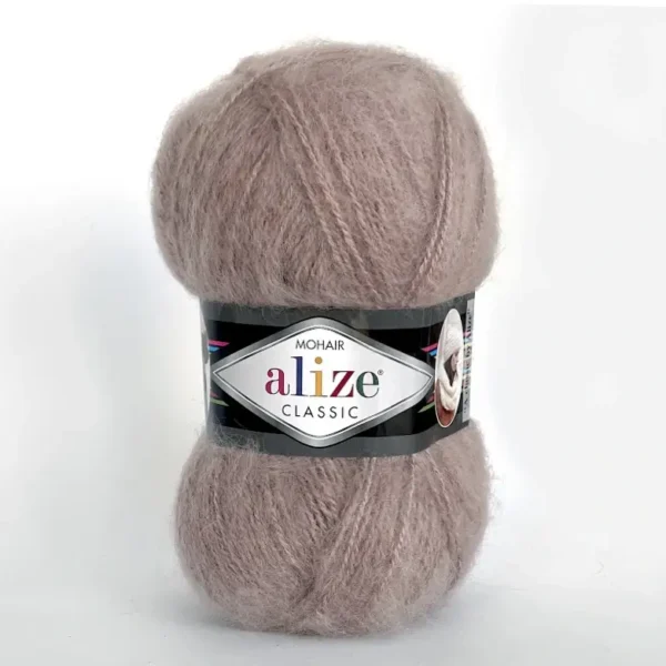 Alize Mohair Classic 542 бежевий пряжа 100г 200м Alize. купити в магазині пряжі Київ, Хорива 1 А
