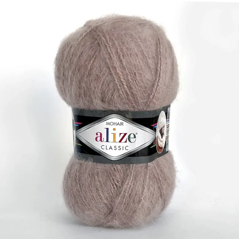 Alize_mohair_classic_542_biege Alize Mohair Classic 542 бежевий пряжа 100г 200м Alize. купити в магазині пряжі Київ, Хорива 1 А