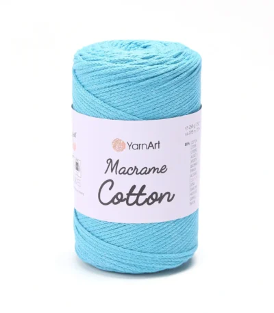 Yarnart Macrame Cotton 784 синій — пряжа-шнур для макраме і сумок, доступна в магазині Київ, Хорива 1-А