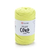 YarnArt Macrame Cord 3мм   — міцний бавовняний шнур 3мм для в'язання сумки гачком купити в Магазин пряжі Київ, Хорива 1 А