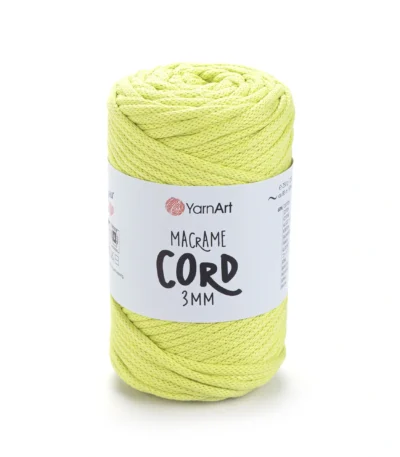 YarnArt Macrame Cord 3мм 772 синій — міцний бавовняний шнур 3мм для в'язання сумки гачком купити в Магазин пряжі Київ, Хорива 1 А