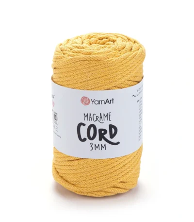 YarnArt Macrame Cord 3мм 772 синій — міцний бавовняний шнур 3мм для в'язання сумки гачком купити в Магазин пряжі Київ, Хорива 1 А