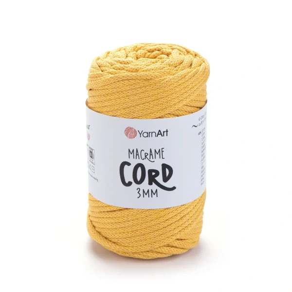 YarnArt Macrame Cord 3мм [attr name="pa_n-color"] [attr name="pa_color"] — міцний бавовняний шнур 3мм для в'язання сумки гачком купити в Магазин пряжі Київ, Хорива 1 А