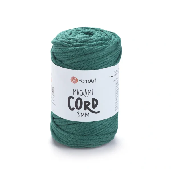 YarnArt Macrame Cord 3мм [attr name="pa_n-color"] [attr name="pa_color"] — міцний бавовняний шнур 3мм для в'язання сумки гачком купити в Магазин пряжі Київ, Хорива 1 А