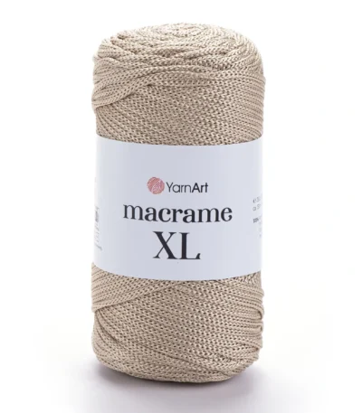 Yarnart Macrame XL 166 бежевий шнур макраме 3 мм 100% поліестер купити Київ