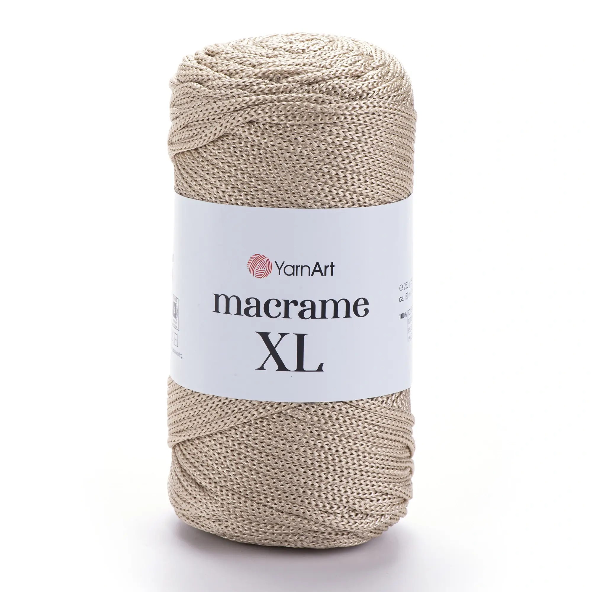 YARNART_MACRAME_XL-166 Yarnart Macrame XL 166 бежевий шнур макраме 3 мм 100% поліестер купити Київ