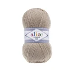 Alize Lanagold 800 62 молочний — моток 100г, тонка напіввовна