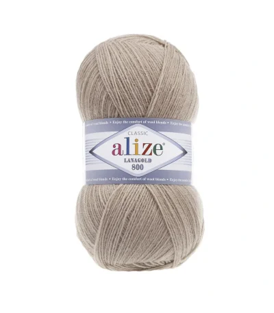Alize Lanagold 800 450 пломбір — моток 100г, тонка напіввовна