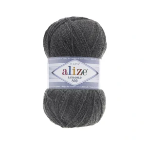 Alize Lanagold 800 846 синій джинс — моток 100г, тонка напіввовна