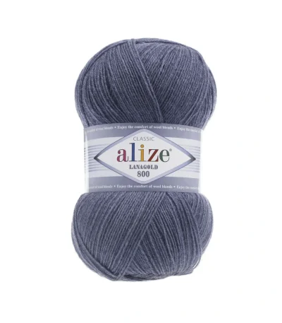 Alize Lanagold 800 450 пломбір — моток 100г, тонка напіввовна