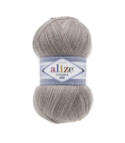 Alize Lanagold 800 450 пломбір — моток 100г, тонка напіввовна