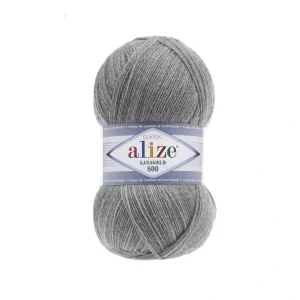 Alize Lanagold 800 846 синій джинс — моток 100г, тонка напіввовна