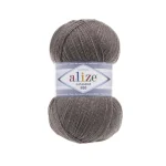Alize Lanagold 800 26 шоколадний — моток 100г, тонка напіввовна