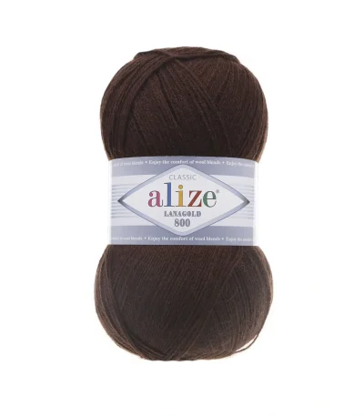 Alize Lanagold 800 87723 зелений муліне — моток 100г, тонка напіввовна