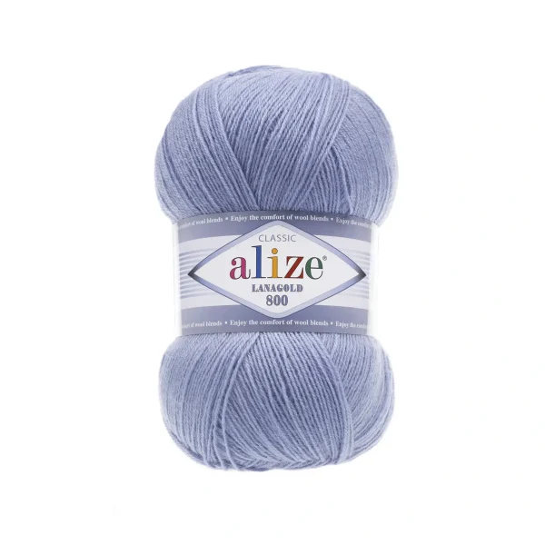 Alize Lanagold 800 [attr name="pa_n-color"] [attr name="pa_color"] — моток 100г, тонка напіввовна