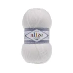 Alize Lanagold 800 26 шоколадний — моток 100г, тонка напіввовна